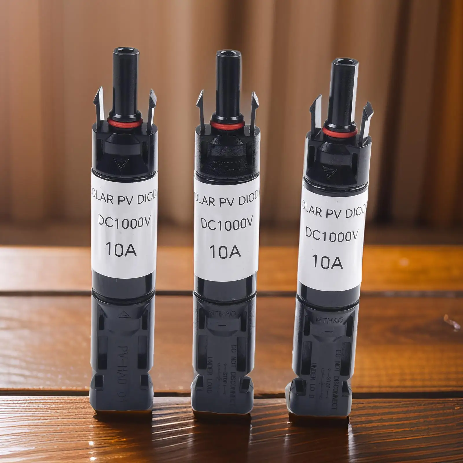 Description Picture 4 of item3pcs Solar PV Fuse Connector Photovoltaic Fuse Diode Connector 10/15/20A IP67 Protection Panel Cable Blocking Fuse Holder