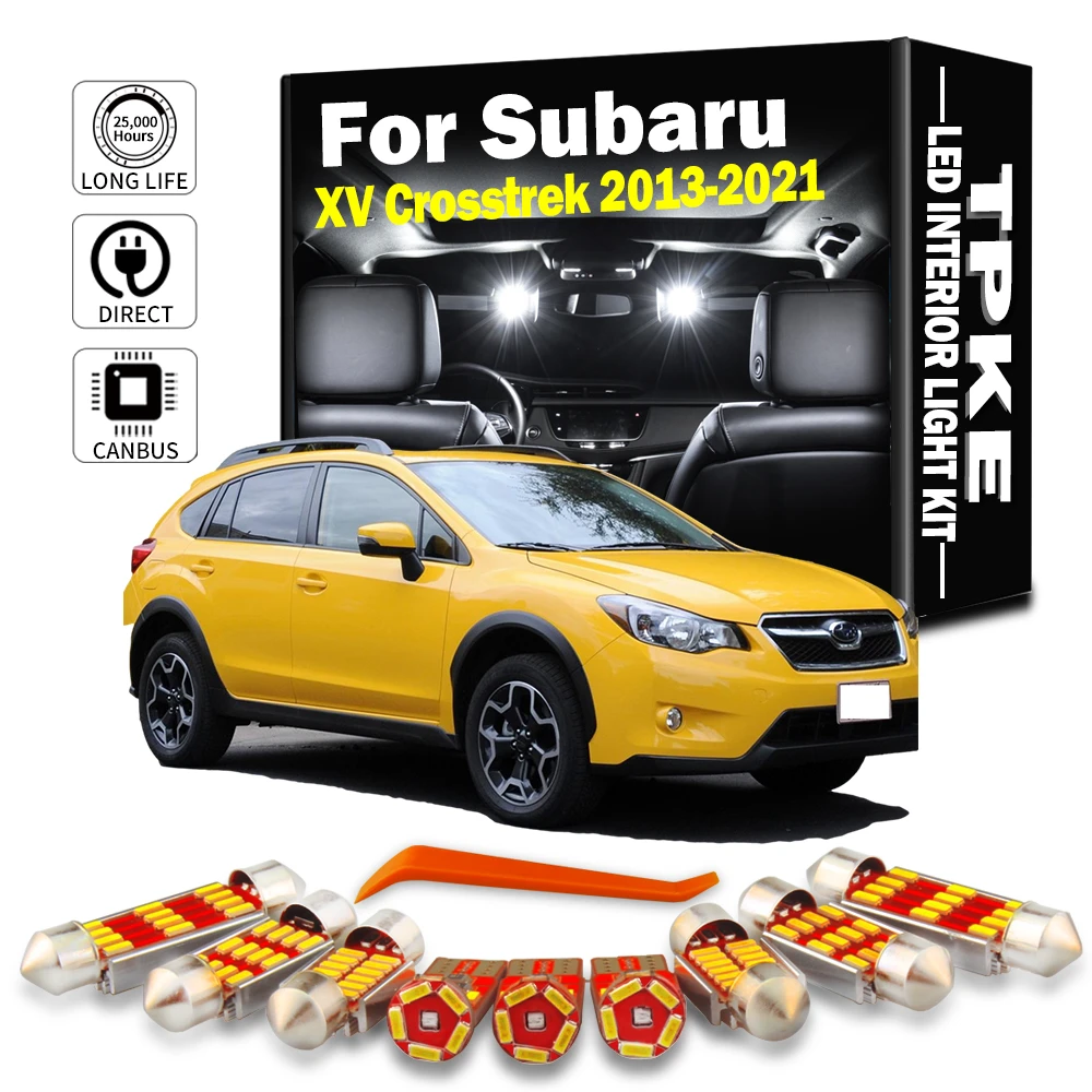 TPKE 8Pcs LED Interior Map Dome Light Kit For Subaru XV Crosstrek 2013