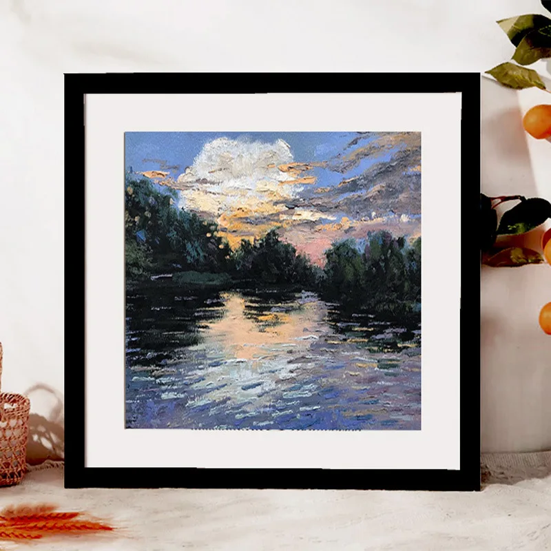 Wood Photo Frame Square 20X20 25X25cm For Wall Hanging Stand For Pictures Photo Decor Commemorative Gift