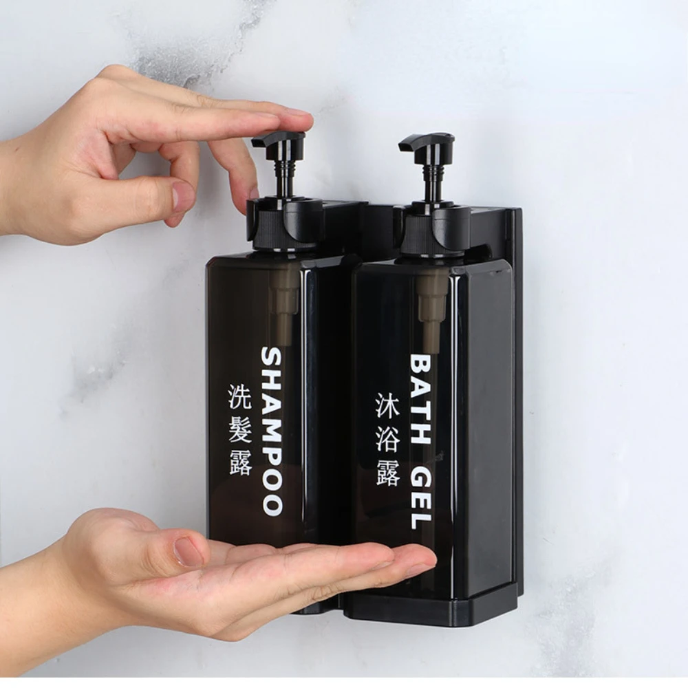 Shower Room Accessories Hotel Shampoo Shower Gel Bottles Wall Mounted Hand Sanitizer Boxes Manual Soap Dispensers