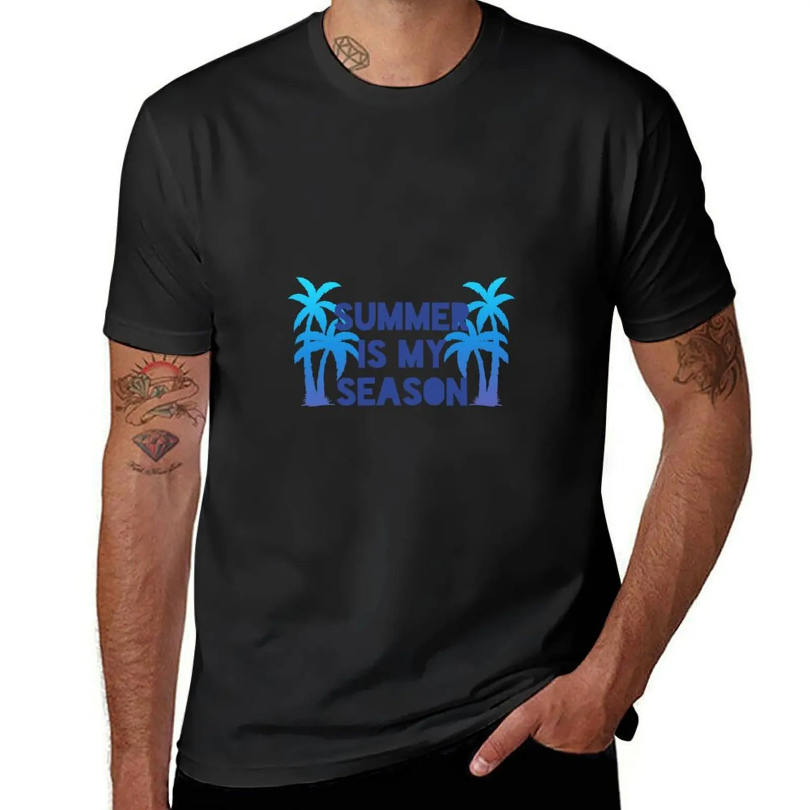

Summer is my season T-shirt summer top shirts graphic tees Men's t-shirts