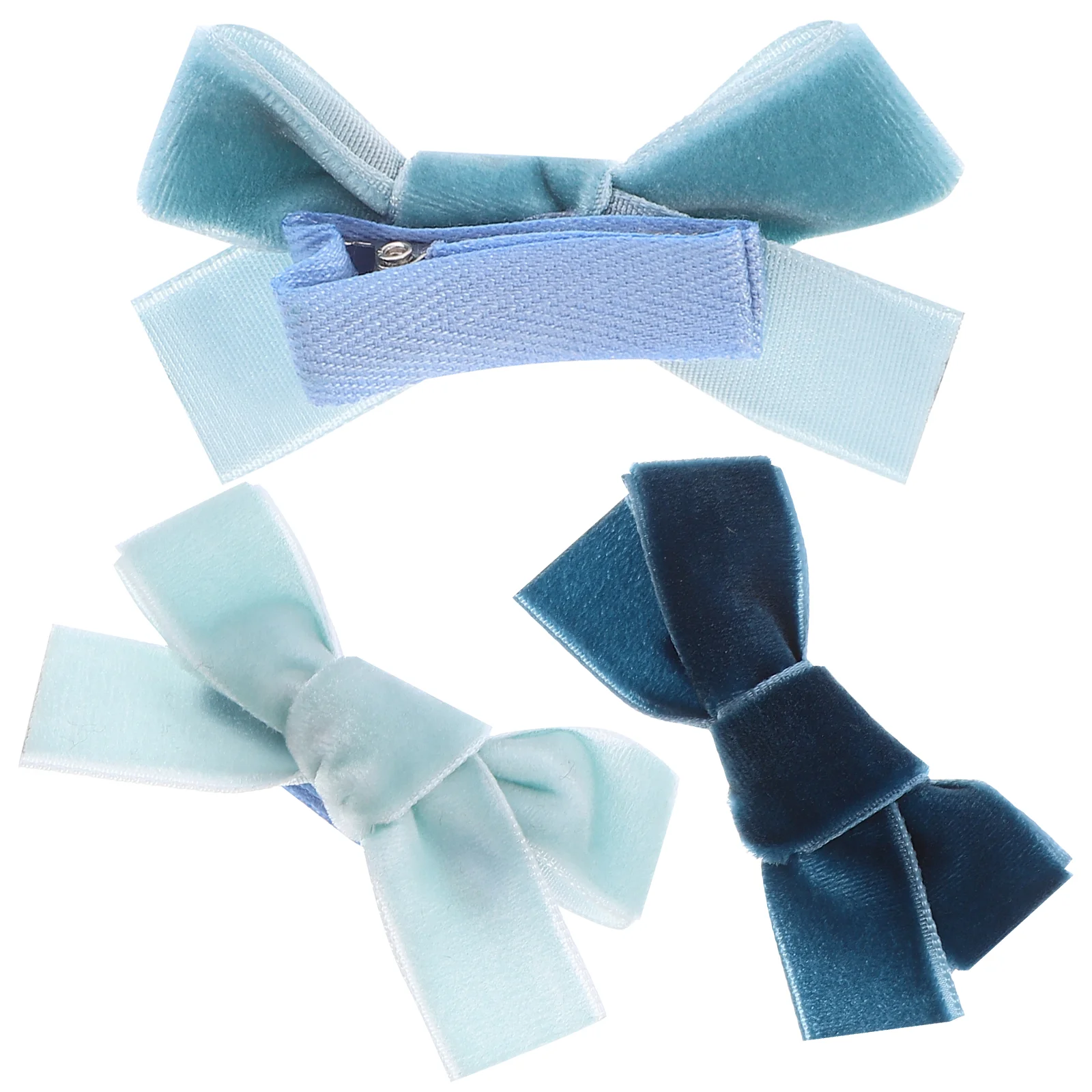 

3 Pcs Bow Hairpin Cute Clip Accessories Girls Bows for Bangs Pins Small Clips Kids Zinc Alloy Fabric Baby