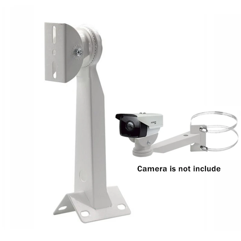 Surveillance Cctv Camera Stand Pole Mount Hoop Bracket Monitoring