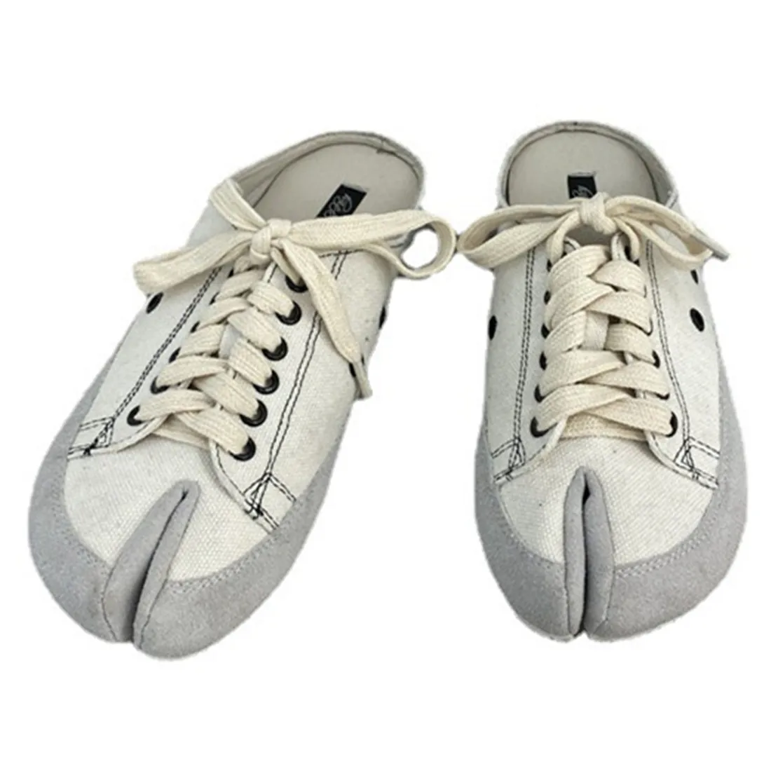 

Casual Women's Net Fashion Cloth Shoes Pig's Trotters Canvas Shoes Flat Shoes Women Big Size35-40 New 2023