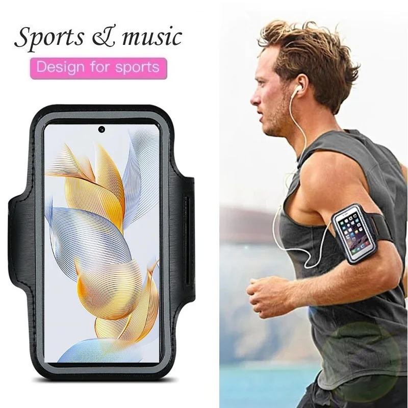 

Mobile Phone Arm Bag Armband Case Arm Sleeve Sports Running Phone Holder Bracelet for Honor 90 /Honor 90 Lite Pro Case Bag