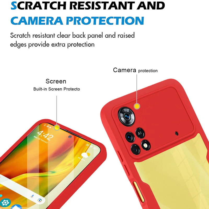 360° Full Body Rugged Phone Case with Built-in Screen Protector