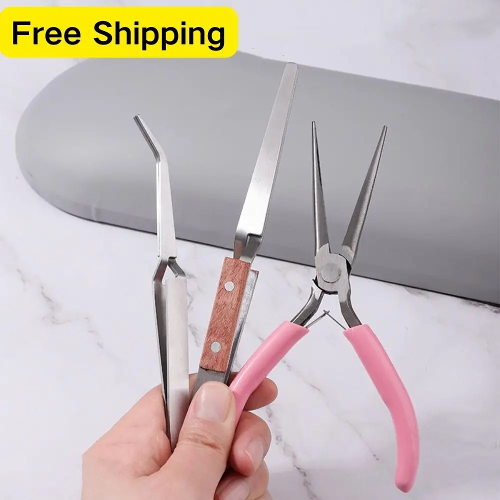 Acrylic Nail C Curve Pincher Pinching Tool Clamp Shaping Tweezers Nails Extension Clips UV Polish Extend Nail Tips Manicure Tool