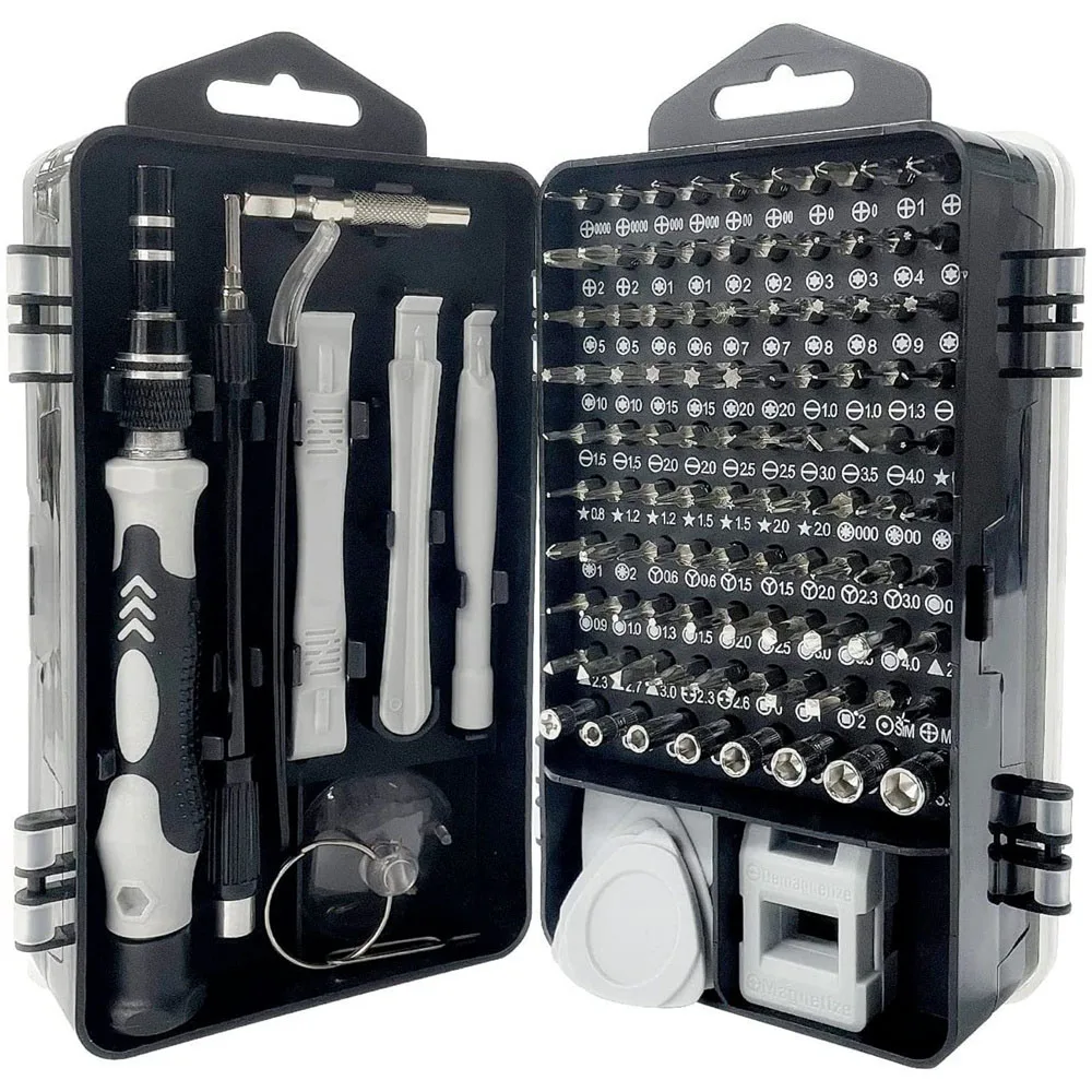 Precision Screwdriver Set 115 in 1 Electronics Magnetic Repair Tool Box ...