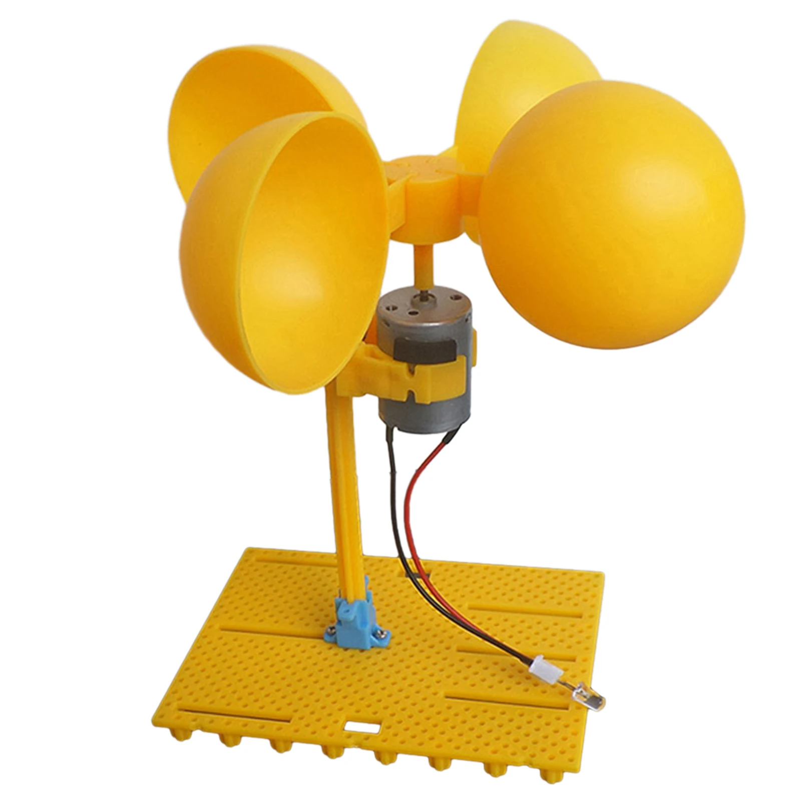 Micro Turbina Eólica Gerador Kit Micro dc 0.1v3v Gerador com Lâminas de Suporte Motor sem Escova Mini Dynamo Generator Ensino Suprimentos