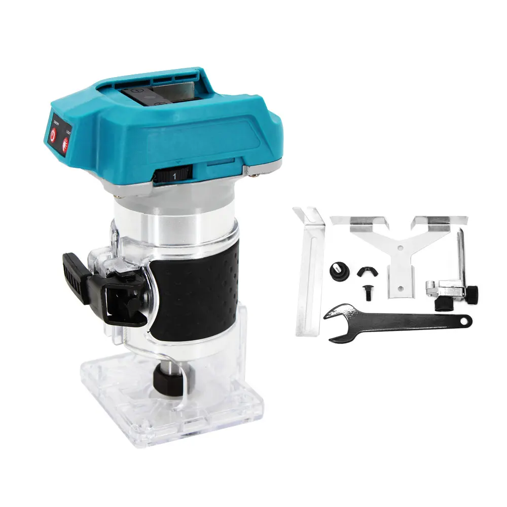 

Brushless Lithium Battery Electric Trimmer Wood Router Rechargeable Slotting Machine Woodworking Engraving Hole Opening Tool