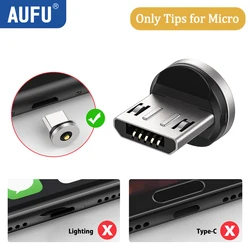 Enhanced Rotating Magnetic Charging Adapter with USB to Type - C Converter (Only Tips for Micro)