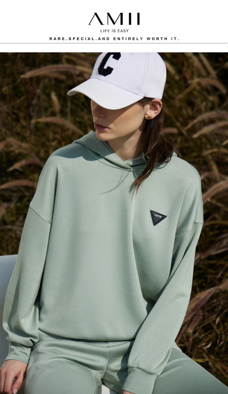 ami スウェット AMII Minimalism Sweatshirt 2023 Spring New Hoodie Chic