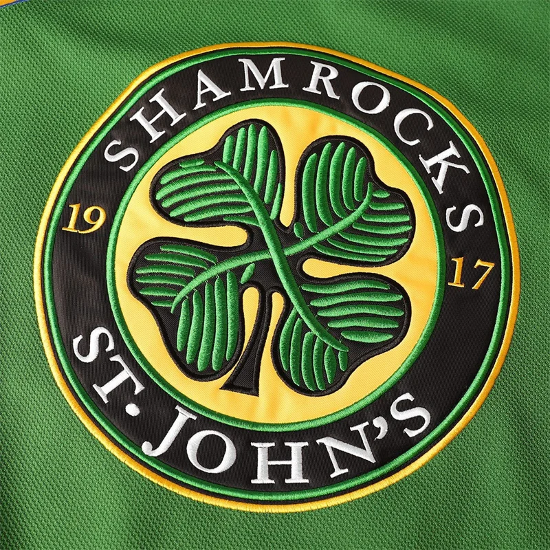 Ice Hockey Jersey Men ST John's Shamrocks #3 Ross BOSS RHEA Sewing Embroidery ice hockey jerseys