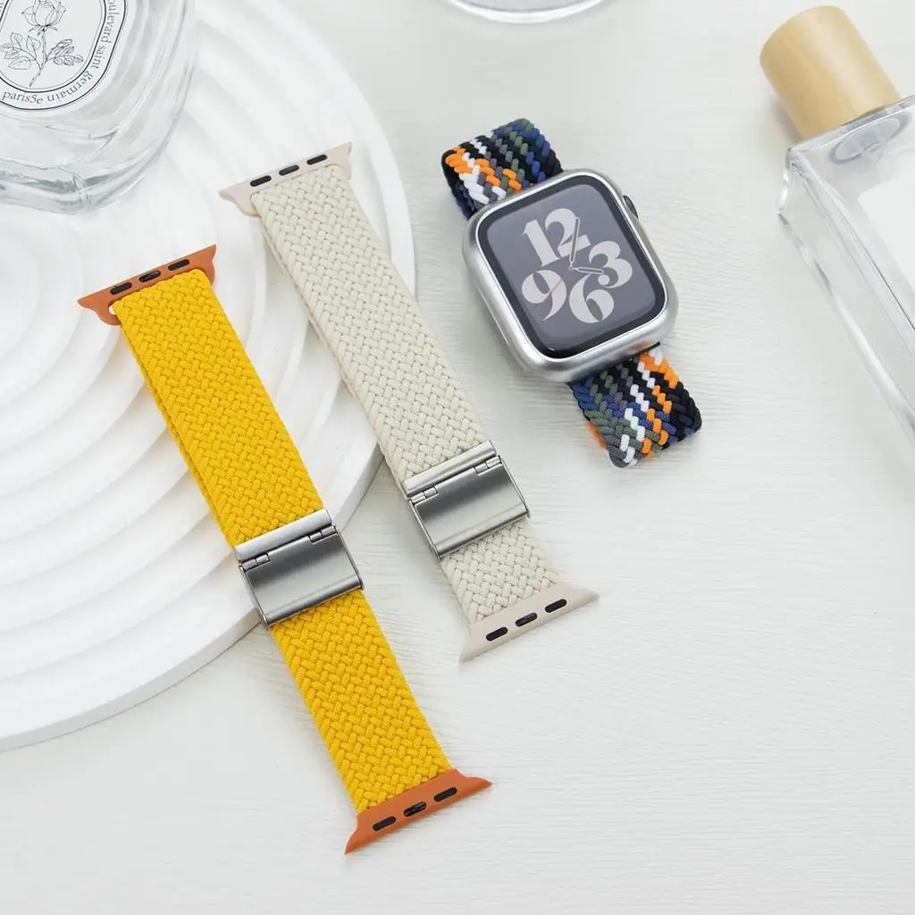 Enhanced Nylon Strap and Protective Case with Elastic Braided Band