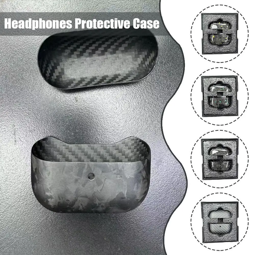 Custodia protettiva in fibra di carbonio adatta per Samsung Galaxy Buds 3Pro Design completamente chiuso Antigoccia Antigraffio e polvere-p V8W9 - immagine 2