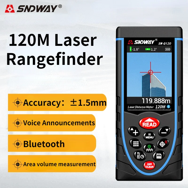 Sndway Laser Distance Meter Measure Laser Rangefinder Rangefinder Construction Laser