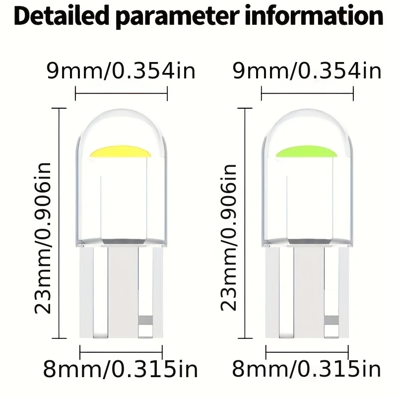   LED ڵ , 50  , T10 ʺ, Cob ڵ   , LED ȣ 