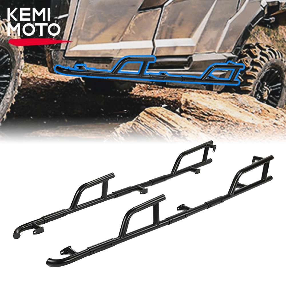 KEMIMOTO Nerf Bar Rock Sliders Compatible with Polaris General XP 4 1000 General 4 1000 2017-2023 Black Steel Tubing Replacement nerf dog мяч теннисный для бластера 6 см 4 шт