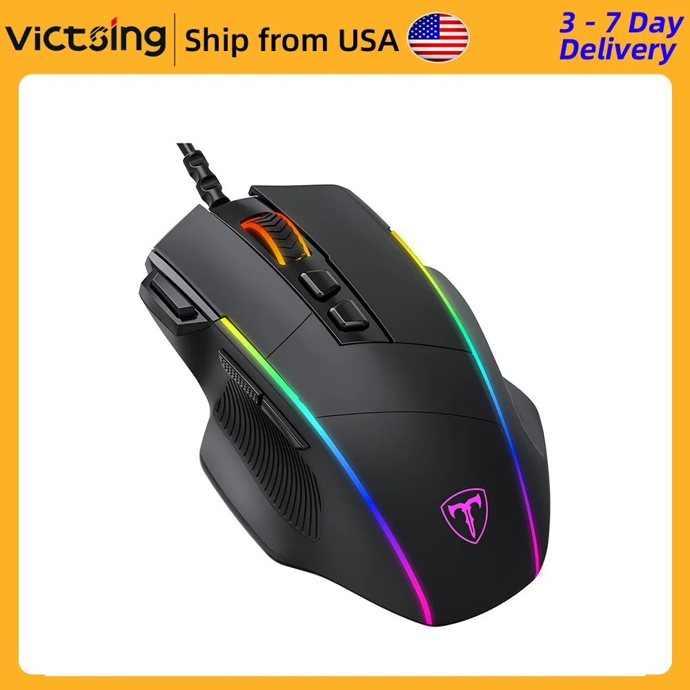 Love lamp Mice Wired Gaming Mouse Ergonomic Mouse 7 Programmable Button Optical LED Color Backlight Gaming Mice