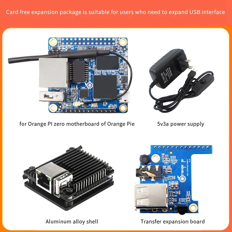 

Для Orange Pi Zero Allwinner H3 Cortex-A7 512 Мб памяти + чехол + плата расширения + адаптер питания набор макетной платы