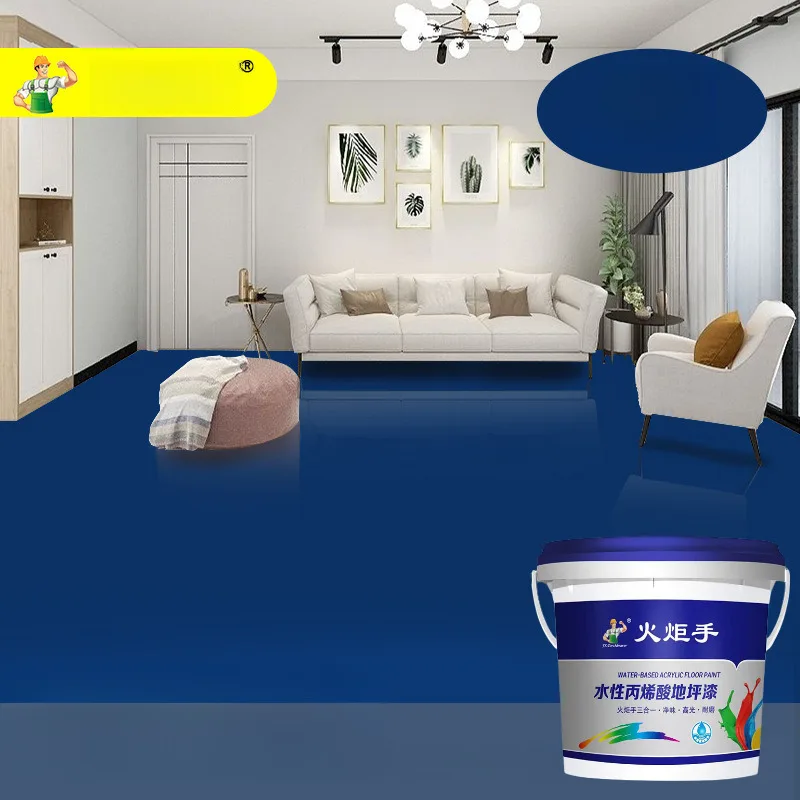 צביעת רצפת אפוקסי עמידה במים ובשחיקה לשימוש בבית, במוסך או בבסיס בטון עם הגנת משטח חזקה