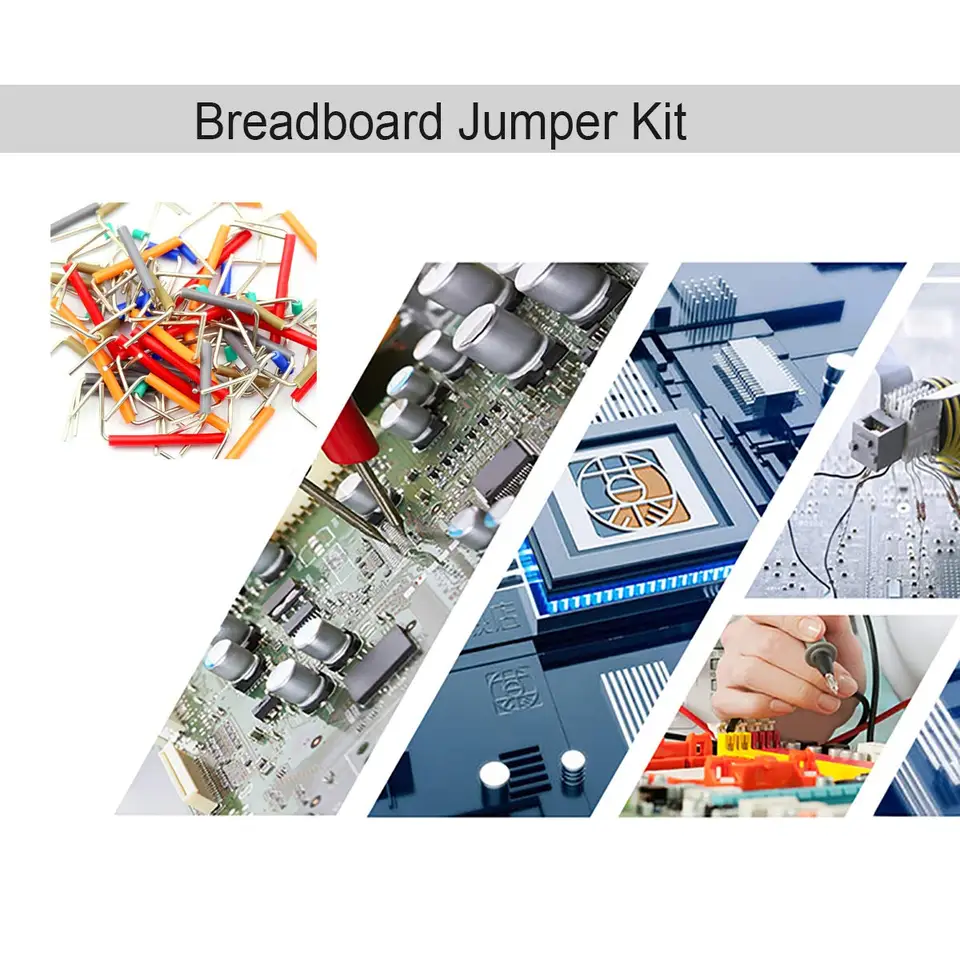 Kit Breadboard E Cavi Jumper AUKENIEN - 4 Breadboard + 65 Cavi M/M + 14 Ponticelli A U Per Arduino - Foto 12