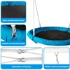 Metal Swing Set for Kids Outdoor Play Stand with Saucer Outdoor Playground Set Durable Facility Reliable Design Hours of Kid Fun 3