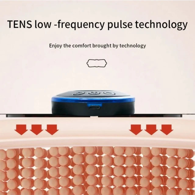 8 Modes 19 Gears Electric Pulse Neck Massager Cervical Back Muscle Pain Relief Tool Shoulder Leg Body Mini Massage Relax Cushion 3