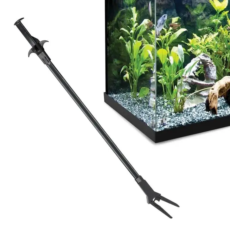 AquariumTongsMultiPurpose275InchesGrabberFishTankTweezerFish