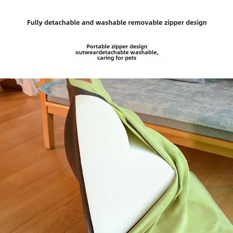 Small Elderly Dog Ladder Removable and Washable Pet Bed Steps Anti Slip Climbing Ramp for Bedside Sofa Secure Pet Staircase