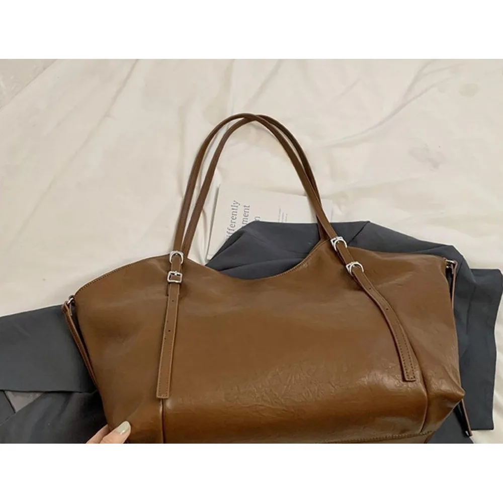 Fashionable Large Capacity Single Shoulder Crossbody Tote Bag_voghion.com