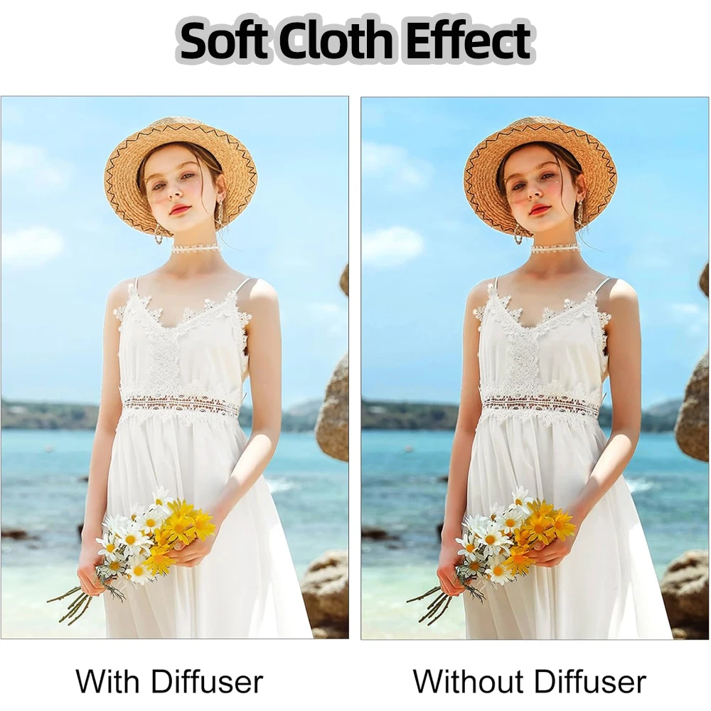7.9인치/20cm 접이식 플래시 디퓨저 전문 미니 사진 디퓨저 소프트박스 소프트 라이트 박스 (캐논, 니콘 카메라 액세서리용)
