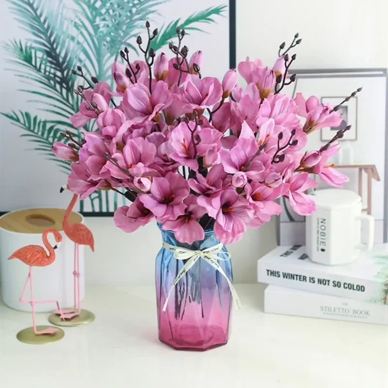 Festive & Party Supplies 5 Forks 20 Heads Simulation Bouquet Magnolia Home Decoration Flower Photography Props Flower Wedding