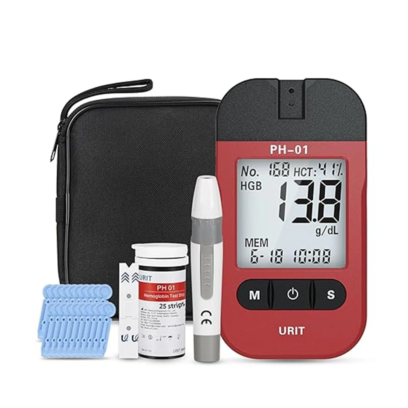 Nouveau dernier compteur d'hémoglobine Urit PH-01 PH-01A Tests d'analyse POCT médical hôpital maison Machine approvisionnement d'instruments