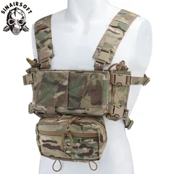 SINAIRSOFT Tactical MK4 Chest Rig Hunting Vest Multi-Function Expandable Mount Quick-Release YKK Zipper 500D Nylon