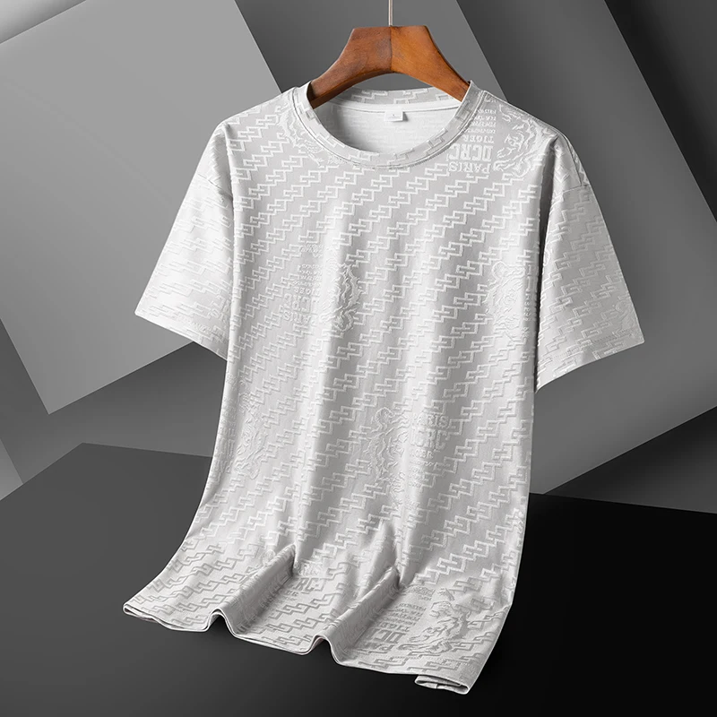 T Shirt Men Ice Quick-drying Loose Oversized 6XL 7XL 8XL Plus Size Fitness Short Sleeve Oversize Black T-shirts Summer Fashion 2