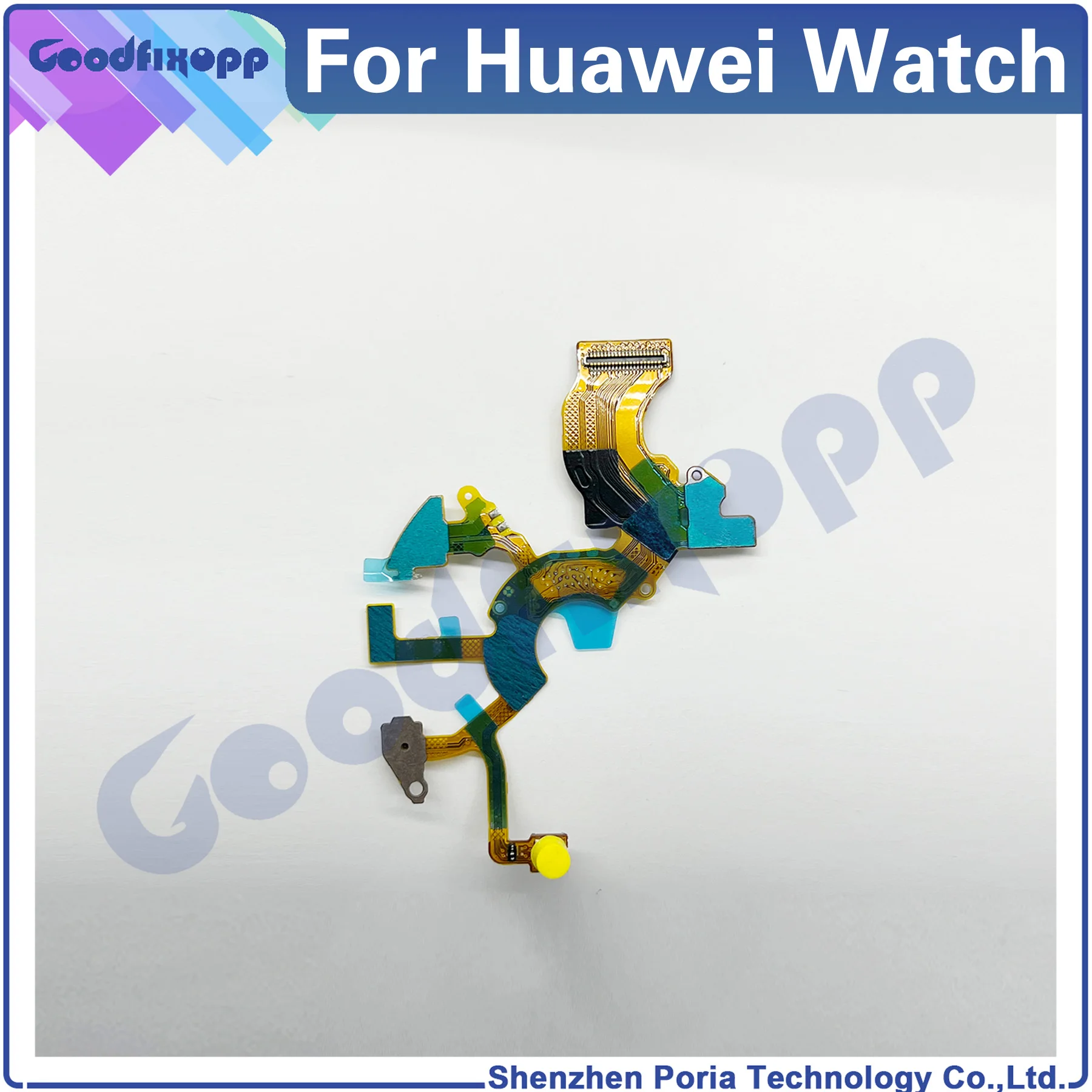 For Huawei Watch GT 3 Pro 46MM ODN-B19 GT3Pro Mic Speaker Microphone Transmitter Cable Flex Repair Parts Replacement