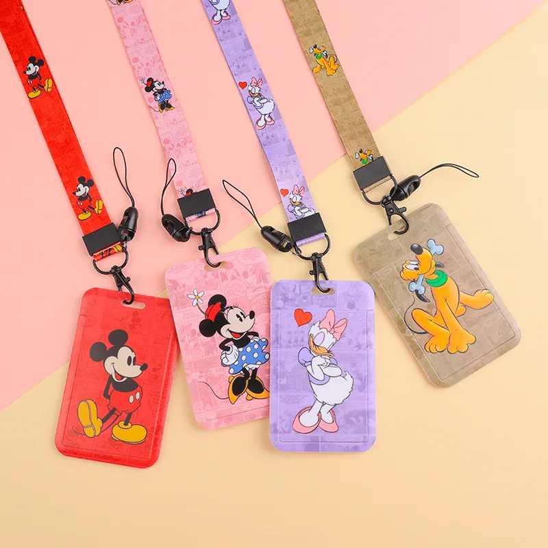 DisneyMinnieCardHoldersLanyardsGirlsDoorCardCaseHangingRope