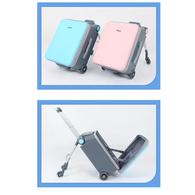 Kids Stroller Travel Suitcase – Multi-Function Riding & Sitting Luggage 2