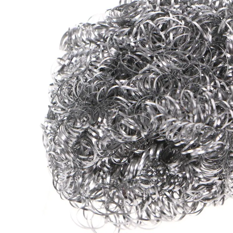 X6HD 6 pcs Stainless Steel Wire Dish Scourer Cleaning Balls Kitchen Helper Tools