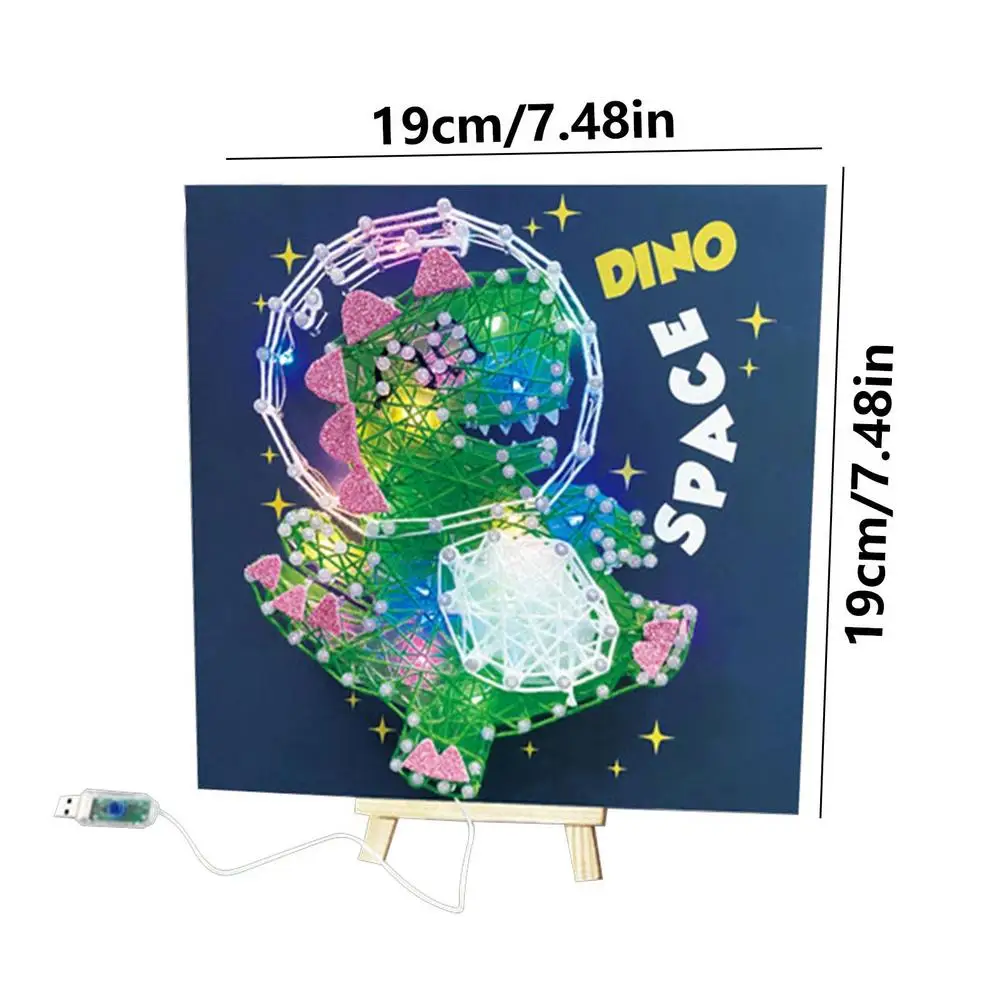 String Art Kits For Kids Ages 8,12 Cartoon Animal Diamond Painting By  Numbers Arts Crafts With LED Lights birthday gifts - AliExpress