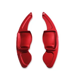 Premium Car Steering Wheel Shift Paddle Extension Stickers for Enhanced Driving Experience (Red)