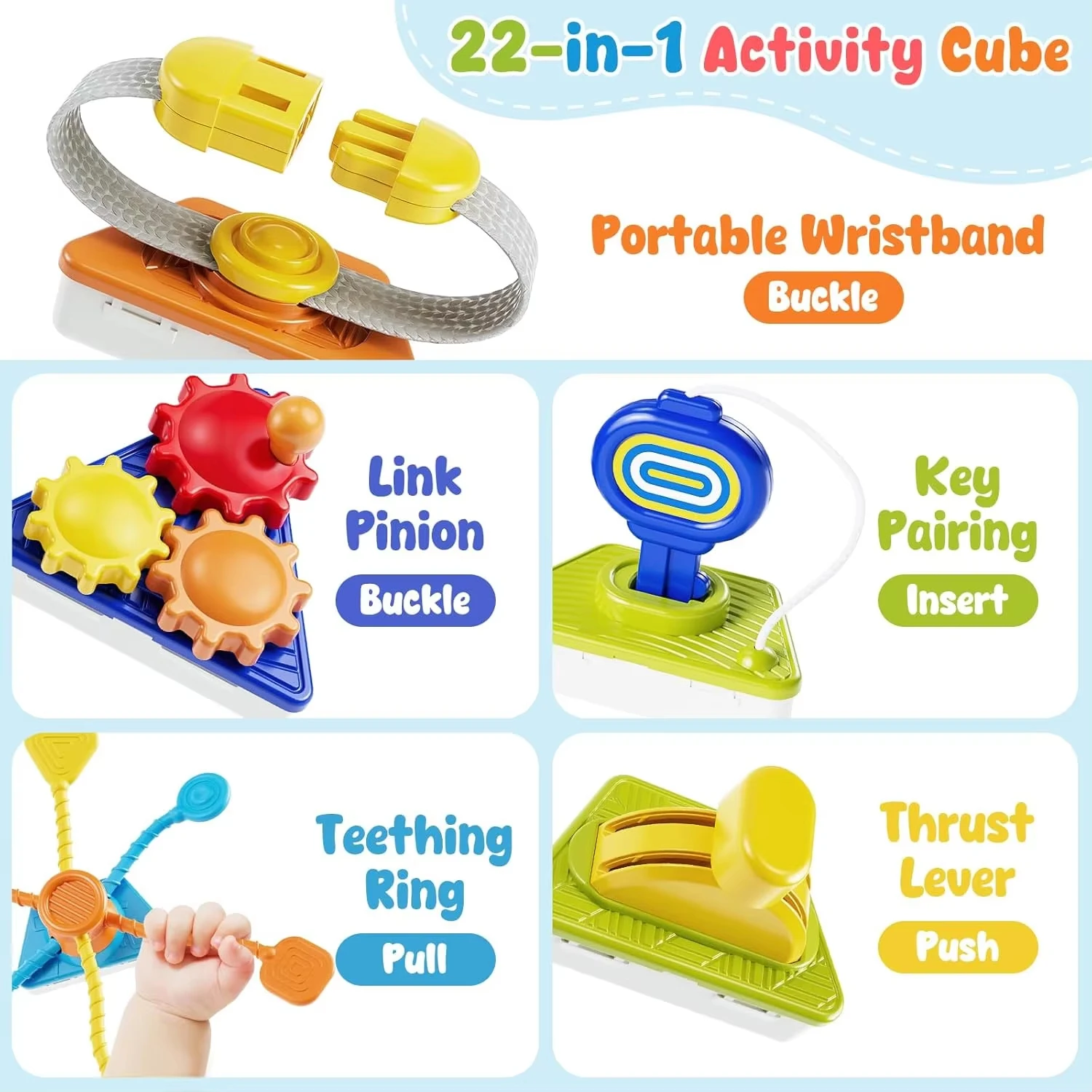 22-in-1 Busy Activity Cube 6