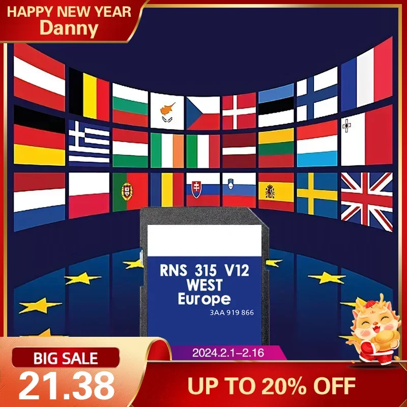 West Europe Rns315 Az V12 Sd Card Map Navigation 8Gb Sat Nav Update Version Free Anti Fog Flim