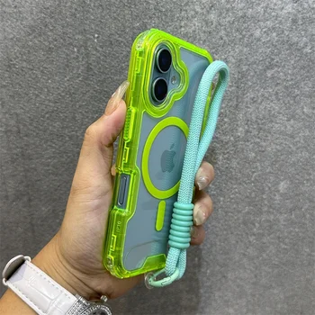 iPhone Macaroon Shockproof MagSafe Clear Case 1