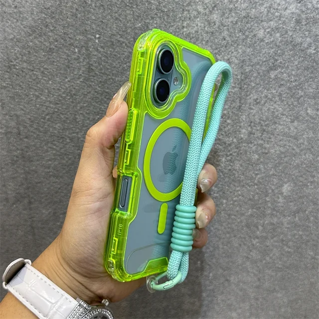 iPhone Macaroon Shockproof MagSafe Clear Case 1
