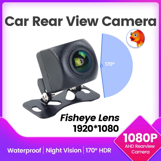 Navifly 1080P AHD 170° wide-angle lens Reverse Camera Fisheye Lens Car Vehicle HD Starlight Night Vision HD Universal Rear View