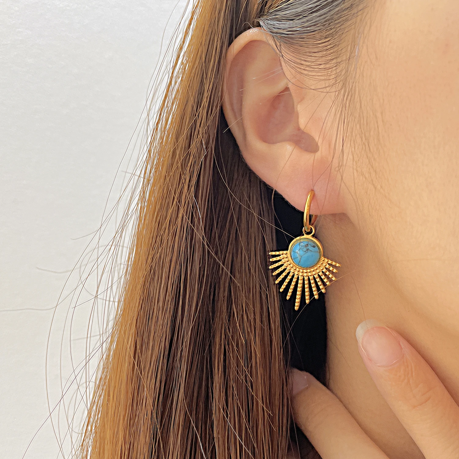 

DARHSEN Bohemia New Arrival Statement Drop Dangle Earrings for Women Fashion Jewelry Gold Color Stainless Steel Party Gift
