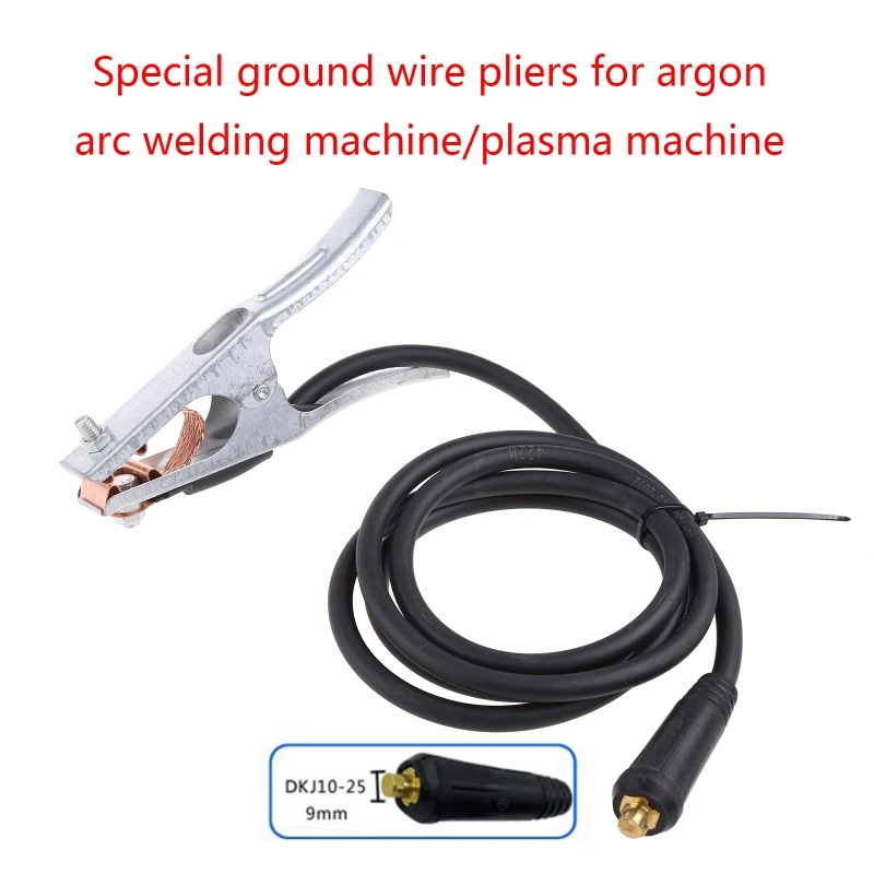 200-Amp Welder Electrode Holder Stick Rod Stinger Copper Plier Electrode Clamp 2 Meter Long Cable For Welding Machine