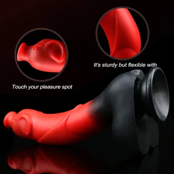 Soft Silicone Dildo Pig Shape Suction Cup Cock Lesbian Masturbators Cheap Monster Art Penis Analplug Adult Sex Toy for Men Women 5